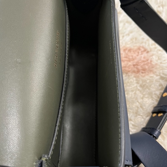 Authentic Burberry Large Square Leather Shoulder Bag - Picture 13 of 14